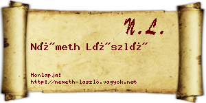 Németh László névjegykártya